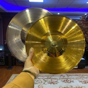 Nouvelle promotion : <span class=keywords><strong>disque</strong></span> <span class=keywords><strong>vinyle</strong></span> LP de 12 pouces, un côté brillant or, décoration en PVC, pressage de <span class=keywords><strong>disque</strong></span> <span class=keywords><strong>vinyle</strong></span> - Product Image 2