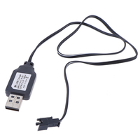 Chargeur USB pour batterie Li-ion 3.7V 550mA, câble de charge avec prise XH2.54/JST/SM 2P, charge rapide 3A, cuivre étamé