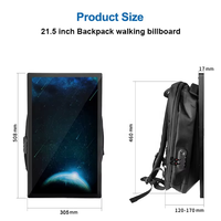 OEM Walker Billboard Walking Display Sac à dos de publicité numérique mobile LCD à la mode avec signalisation LED de batterie portable