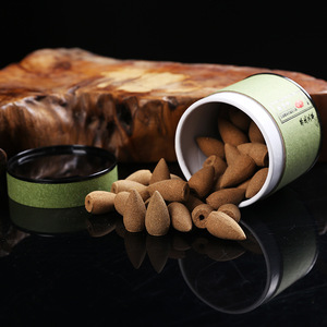 Sandalwood Backflow <b>Incense</b> <b>Cones</b> 2.5cmx1.3cm Natural Aromatherapy Indoor Use - Product Image 1