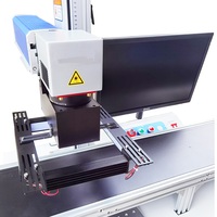 Nouvelle machine de marquage laser à fibre CCD portable 20W 30W 50W 100W avec refroidissement par air et prise en charge DXF/AI pour plaques et souvenirs