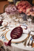 Menu de mariage imprimé artisanal de luxe, écologique, avec nom des invités, carte de menu de table personnalisée pour réception de mariage, événements professionnels