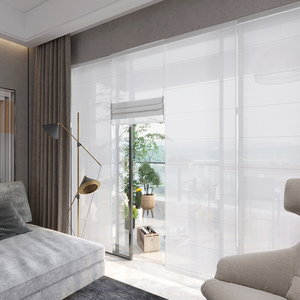 ستائر رومانية عن بعد من Oem & odm ستائر رومانية مع شاشة خصوصية ستائر خوخ ستائر رومانية تول أبيض فوال - Product Image 1