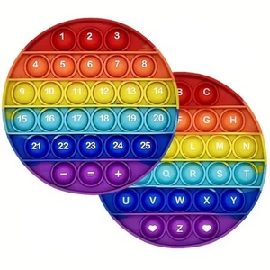 BSBH vente en gros Offre Spéciale prix usine arc-en-ciel presse <span class=keywords><strong>musique</strong></span> pionnier arithmétique mentale pour enfants éducatifs bureau Fidget jouets - Product Image 2