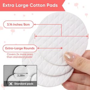 Offre Spéciale – Disques Démaquillants Carrés en Coton Biologique Ultra Doux à 3 Couches, Personnalisables, 80 Pièces, Jetables - Product Image 2