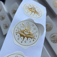 Etiquettes d'emballage de luxe d'usine Autocollant en relief Etiquette d'impression personnalisée de luxe en feuille d'or personnalisée