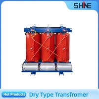 Transformador de Potencia Tipo Seco de Alta Seguridad de 100Kva, Monofásico/Trifásico, Bobinado Doble/Toroidal, Resina Fundida, Enfriamiento ONAN, 50/60Hz