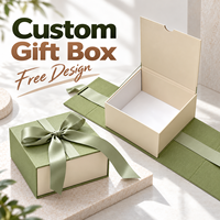 Boîte cadeau magnétique pliable écologique personnalisée avec ruban pour bijoux, accessoires de mode, emballage en boîte en papier