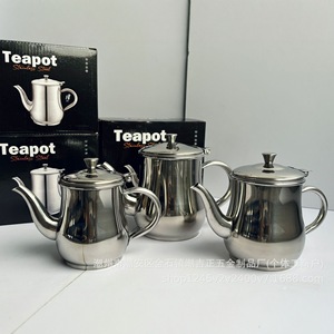 Stainless Steel Teapot 18 Oz With Lid For <b>Tea</b> Serving Kitchen Use - Product Image 1