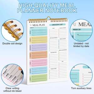 2025 Wholesale Custom Printing Hardcover <b>Spiral</b> <b>Notebook</b> Journal Weekly Healthy Meal Planner Gift - Product Image 4