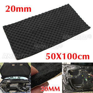 Alfombrilla de espuma de algodón de 50*100cm y 20mm para insonorización de coche, aislamiento de ruido para capó, motor y muro cortafuegos, adhesivo de espuma térmica. - Product Image 1