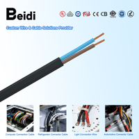 Fil électronique isolé en PVC BEIDI H03VV-F certifié RoHS CE, résistant aux hautes températures, pour machines industrielles et construction