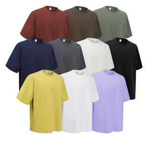 T-shirt en jersey tricoté pour homme, en coton uni, couleur unie, coupe classique, plusieurs couleurs, col rond, manches courtes - Product Image 1