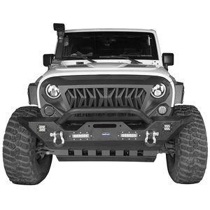 Protecteur de prévention des collisions de pare-chocs avant <span class=keywords><strong>Grille</strong></span> d'insertion de maille Grilles de voiture pour Jeep Wrangler JK Remplacer - Product Image 5
