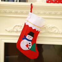 Chaussettes de Noël en feutre écologiques faites à la main, ornements de Noël, pochettes à bonbons pour les fêtes, décorations suspendues pour Noël