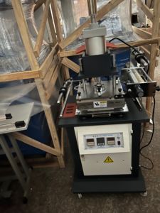 210*260 Wholesale Small Size Portable Electric JD210 Embossing Printing Pneumatic Hot Foil Stamping Machine for Leather Plastic - Product Image 4