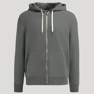 Veste à capuche zippée personnalisée en tissu éponge uni polyester/coton, style vintage, saison automne, <span class=keywords><strong>marque</strong></span> ODM - Product Image 2