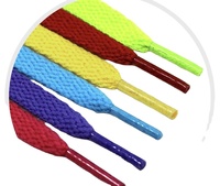 Vente en gros GLY GLYB007 8mm plat sport loisirs lacets Bullet Network haute ténacité tissé technique Polyester/coton durable