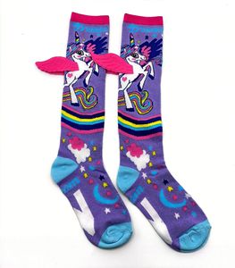 Hot Bán Viral Trẻ Em Vớ Với Phim Hoạt Hình Cung & Chó Công Chúa Unicorn Đầu Gối Vớ Cao - Product Image 6