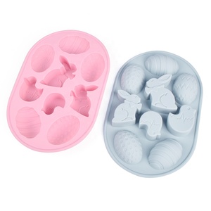 Molde de Silicona de Grado Alimenticio Personalizado para Hornear, Molde Divertido para Pastel de Huevos de Pascua, para Pudín, Patrón de Huevo DIY, Reutilizable - Product Image 6