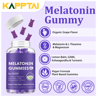Bonbons Gommeux Sommeil 60 Unités Soutien Occasionnel au Sommeil 3 mg Mélatonine L-Théanine Camomille Mélisse Aide au Sommeil Mûre
