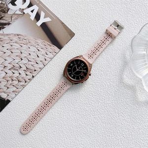 Correa de silicona para reloj inteligente de girasol para Huawei para <span class=keywords><strong>Samsung</strong></span> Watch4 40/44mm <span class=keywords><strong>Watch</strong></span> <span class=keywords><strong>4</strong></span> <span class=keywords><strong>Classic</strong></span> <span class=keywords><strong>42</strong></span>/46mm Watch3 41mm transpirable - Product Image 5