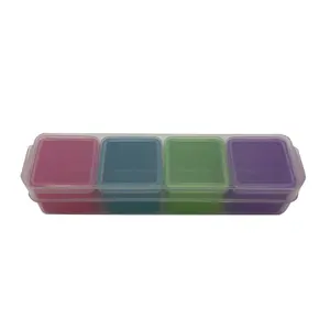 Moisture-proof mini crisper box Multi-functional 4 compartment storage box small jewelry box