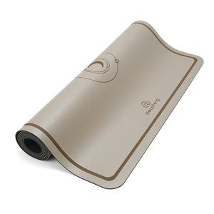 Esterilla de <span class=keywords><strong>yoga</strong></span> gruesa <span class=keywords><strong>para</strong></span> <span class=keywords><strong>principiantes</strong></span> con líneas de alineación y marcadores de posturas, material de PU ecológico, grosor personalizable, logotipo personalizable - Product Image 6