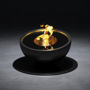 <span class=keywords><strong>Cheminée</strong></span> d'intérieur moderne avec flammes simulées artistiques Ornement décoratif circulaire suspendu personnalisable pour ambiance ornementale - Product Image 3