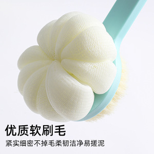 Bath <b>Brush</b> Soft Bristle Long Handle Flower Shape Body Scrubber Exfoliating Shower <b>Brush</b> For Back Cleaning - Product Image 4