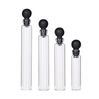 Botol Kaca Mini Promosi Tubular 1-5ml dengan Sumbat Gabus, Sablon, Buatan Jiangsu untuk Sampel Parfum
