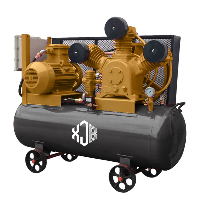 XJB Type Piston Air Compressor 5.5KW 7.5KW 11KW 15KW Belt Driven Portable Air Compressor With 160L 300L Tank V