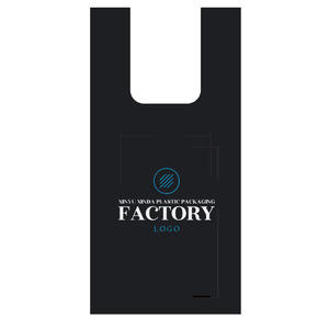 Bolsas de plástico para camisetas con asa de compras personalizadas de fabricante para supermercado - Product Image 5