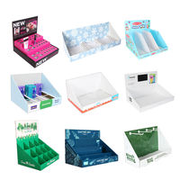 Support d'affichage de comptoir promotionnel personnalisé, moderne et écologique pour magasin de détail, avec panneaux en papier, PVC, acrylique, Sintra, Forex