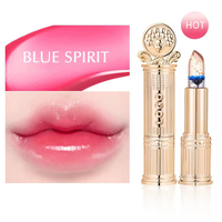 Fleur gelée maquillage rouge à lèvres changement de couleur rouge à lèvres rouge à lèvres magique gelée fleur baume fleur couleur cristal baume à lèvres