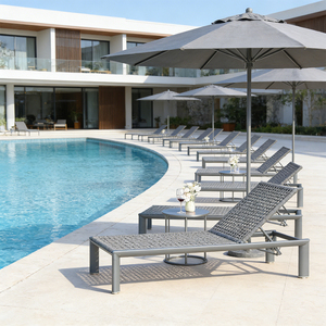 Funda de Lujo para Silla de Piscina, de Aluminio Trenzado, para Exteriores, para Tomar el Sol, para Playa, Sofá <span class=keywords><strong>Cama</strong></span>, Hotel, Patio, Plegable, con Protección UV - Product Image 1