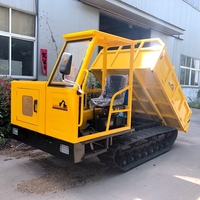 Trasportatore di Legname per Macchinari Forestali con Motore Diesel, Caricatore Cingolato 3t 5t 6t 8t, Mini Dumper Cingolato