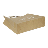 Sacs d'emballage pour vêtements en papier cartonné blanc recyclable personnalisés avec votre propre logo, vente en gros