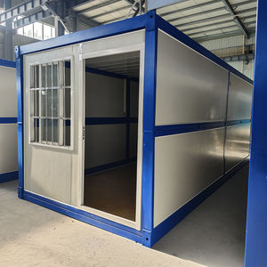 Casa prefabricada pequeña de lujo, marco de acero ligero, contenedor Modular, diseño plegable desmontable para edificios de oficinas, centros comerciales, hoteles - Product Image 3