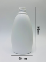 Bouteille à pompe en plastique HDPE personnalisable de 400 ml, anti-fuite, opaque, vente en gros