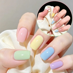 Kit de vernis à ongles gel UV Macaron 24 couleurs avec nuancier acrylique, kit de vernis gel UV LED à retirer par trempage pour salon, DIY, vente en gros, OEM - Product Image 3
