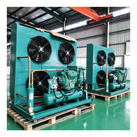 Unité de condensation semi-hermétique à double ventilateur refroidie par air, grand débit d'air pour environnement à haute température
