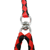 Laisse pour chien à double embout en nylon tressé résistant à l'usure, écologique et tendance, pour chiens de petite/moyenne/grande taille - Idéale pour les promenades quotidiennes en extérieur