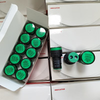 Dia de 22mm. Luz indicadora led de alto brilho, AD16-22DS piloto singal lâmpada ac/dc 220v 230v cor verde