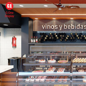 Vitrina de Exhibición de Pasteles de Lujo Personalizada, Decoración Exquisita, Vitrina de Panadería, Vitrina de Pared para Exhibición de Pan - Product Image 1