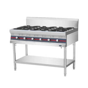 Cuisinière à gaz commerciale RUITAI en acier inoxydable à 4 brûleurs avec allumage électronique et support pour <span class=keywords><strong>wok</strong></span> chinois - Product Image 2