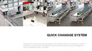 Machine d'emballage de film de PVC de colle thermofusible de PUR de nouvelle génération pour le panneau mural de PVC/UPVC/WPC - Product Image 4