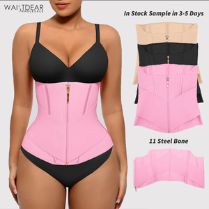 <span class=keywords><strong>Faja</strong></span> Moldeadora de Cintura Alta Waistdear con Cremallera Antideslizante, Corsé con 11 Varillas de Acero, Cinturón Cincher para Control de Abdomen Inferior y Cobertura del Vientre - Product Image 1