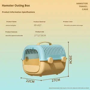 Taşınabilir Lüks Karikatür Tarzı PP Malzemeden Villa Hamster Kuş Kafesi, Dış Mekan Kullanımı İçin, Papağanlar, Küçük Kuşlar ve Diğerleri İçin Seyahat Dostu - Product Image 5