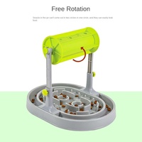 Gamelle interactive pour chien Snowspaws, type tambour, anti-échouage, anti-étouffement, réglable en hauteur, en plastique écologique